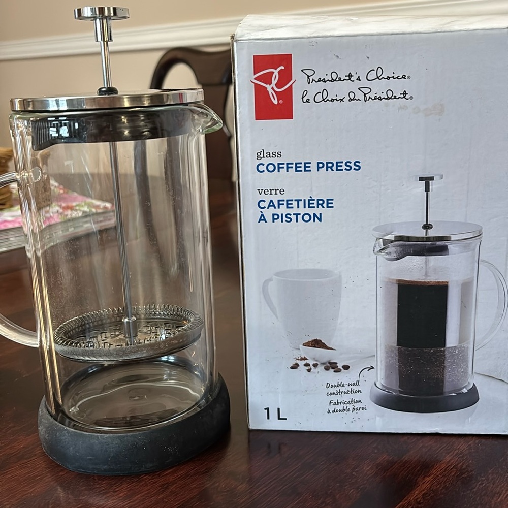 Glass Coffee Press - Black